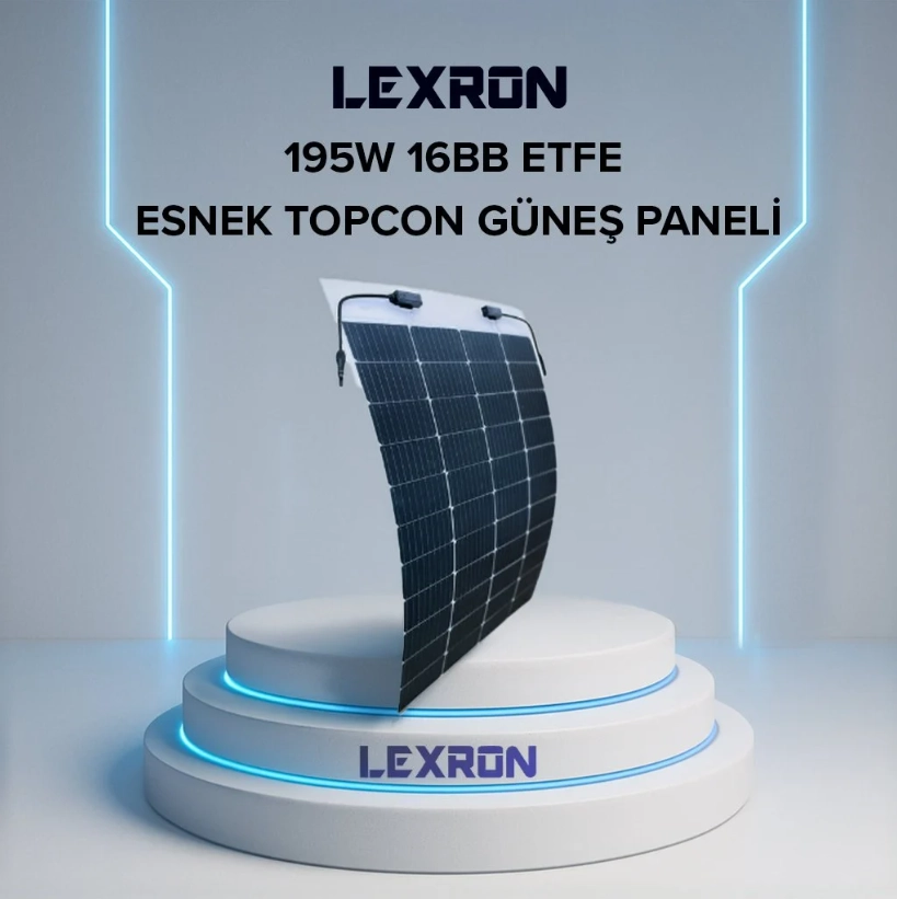 Lexron 195 Watt ETFE Esenk Topcpn Güneş Paneli