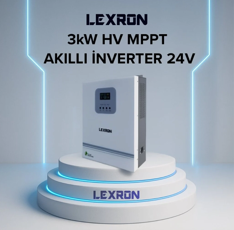 Lexron 3 Kw 24 Volt Mppt Akıllı İnverter Yüksek Voltaj