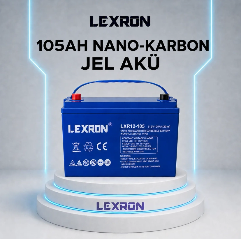 Lexron 105 amper 12 volt jel akü