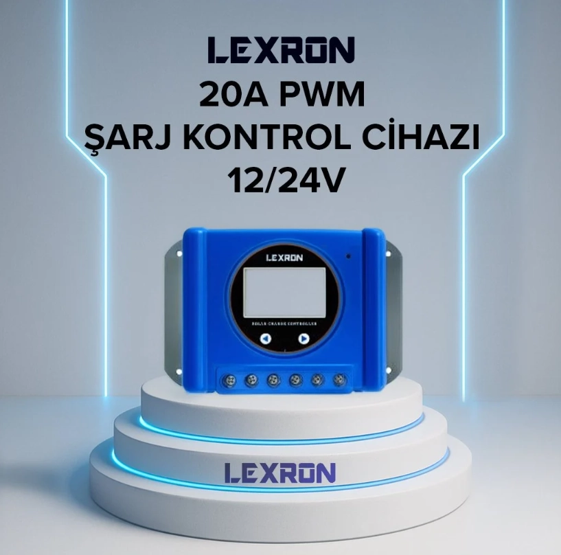 Lexron 20 Amper PWM Şarj Kontrol Cihazı
