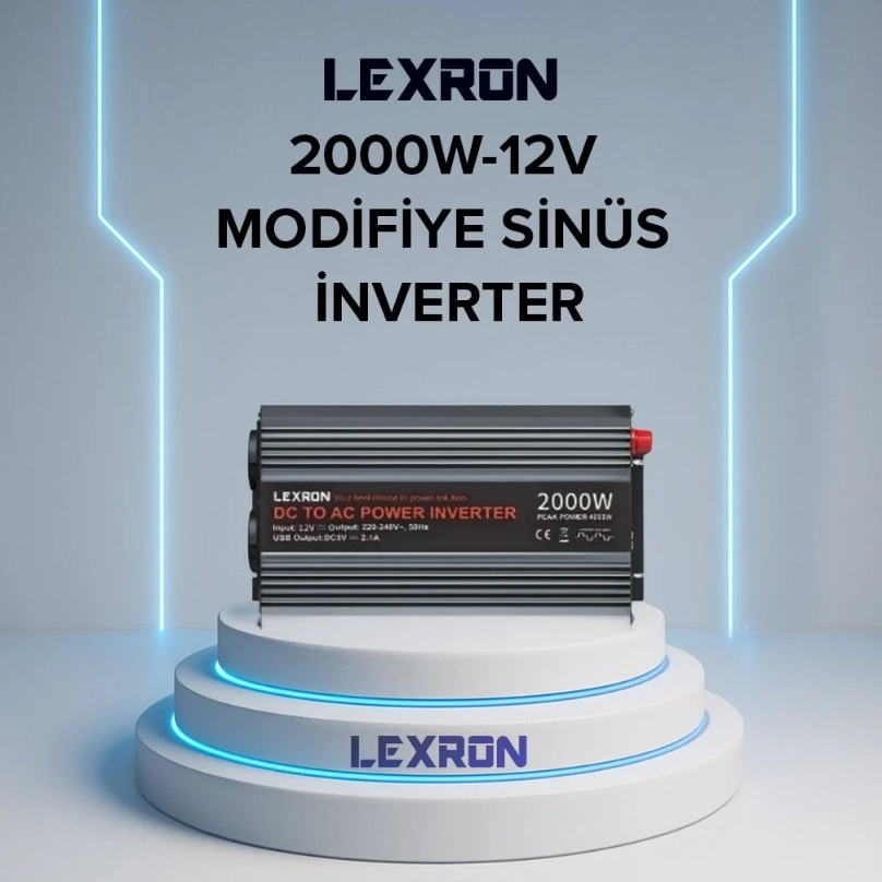 Lexron 2000 Watt 12 volt Modifiye Sinüs İnverter