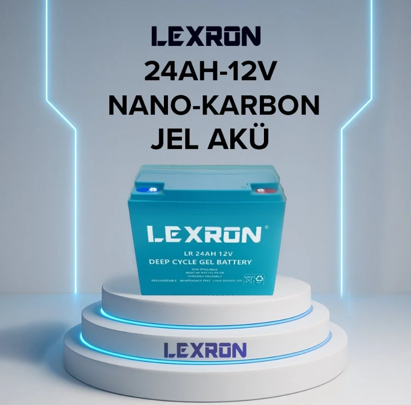 Lexron 24 amper 12 volt jel akü