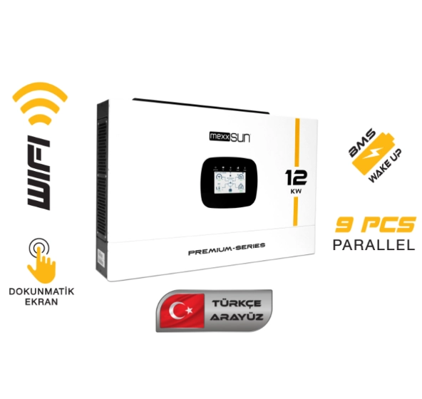 Mexxsun Premium 12 kW 48V Mppt Akıllı İnverter (Paralel /Wi-Fi/ Dual Output)