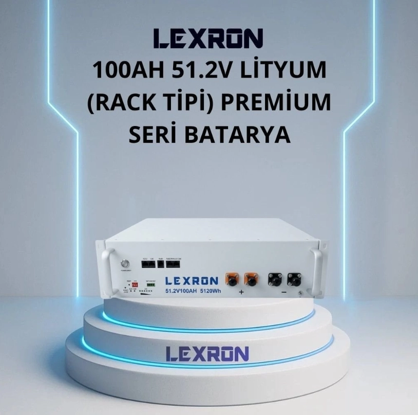 Lexron 100 Amper 51.2 VoltPremium Serisi Lityum Akü