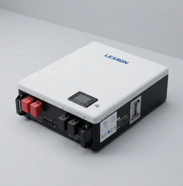 Lexron 100 Amper 51.2 Volt Lityum Batarya Duvar Tipi Premium Serisi