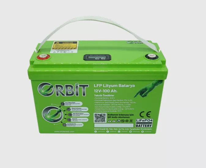 Orbit 100 Amper 12 Volt LifePo 4 Akü Abs Kasa
