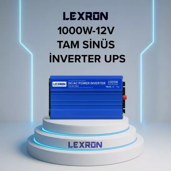 Lexron 1000 Watt 12 Volt Tam Sinüs UPS İnverter