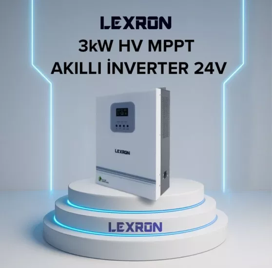 Lexron 3 Kw 24 Volt Mppt Akıllı İnverter Yüksek Voltaj