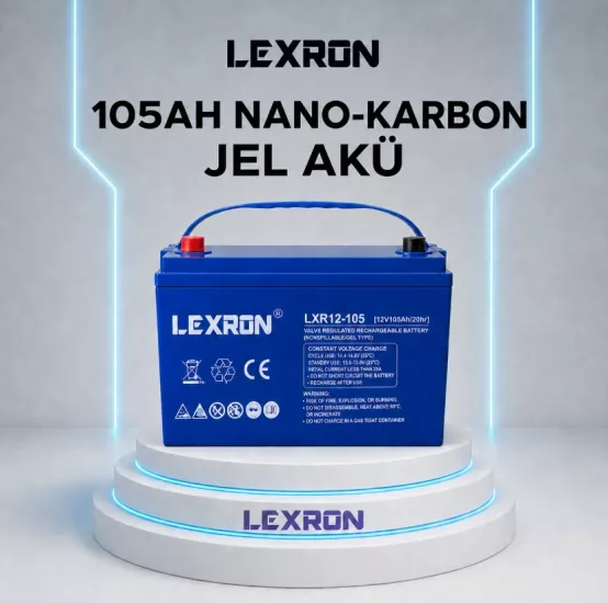 Lexron 105 amper 12 volt jel akü