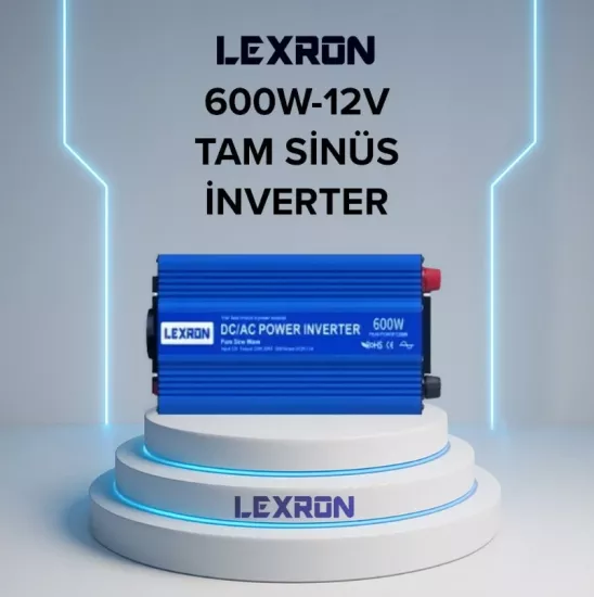 Lexron 600 watt 12 volt tam sinüs inverter