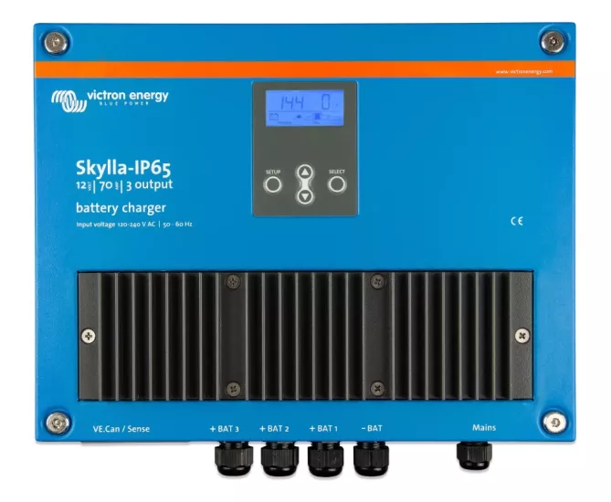 Victron Akü Şarj Cihazı Skylla IP65 12V 70A 120/240V Battery Charger (3 çıkış)