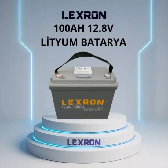 Lexron 100 Amper 12.8 Volt Lityum Akü