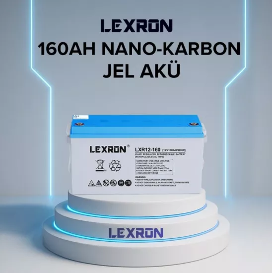 Lexron 160 Amper 12 Volt Jel Akü 20 Hr