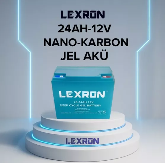 Lexron 24 amper 12 volt jel akü