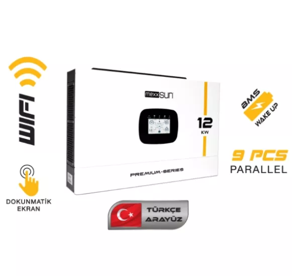 Mexxsun Premium 12 kW 48V Mppt Akıllı İnverter (Paralel /Wi-Fi/ Dual Output)