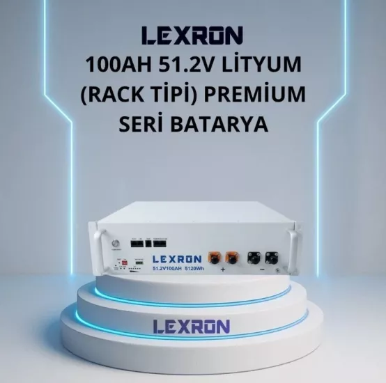 Lexron 100 Amper 51.2 VoltPremium Serisi Lityum Akü