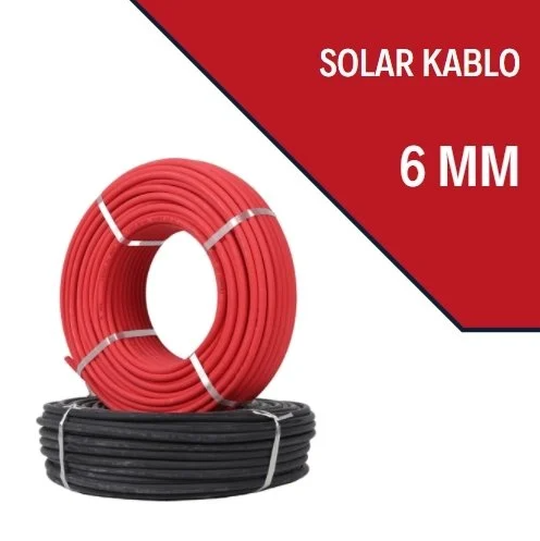 Solar Kablosu 6 mm  Yanmaz