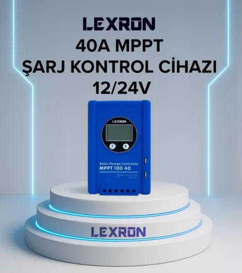 Lexron 40 Amper MPPT Şarj Kontrol Cihazı